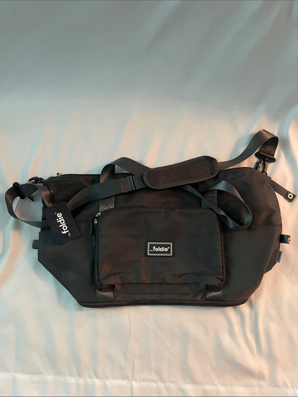 The Foldie Expandable Travel Bag Charcoal Grey - NEW with tags!